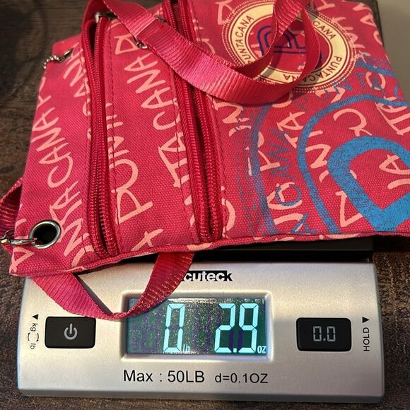 Robin Rute Women's Puntacana Red Dual Zipper Pocket Crossbody Sling Bag - Picture 8 of 8